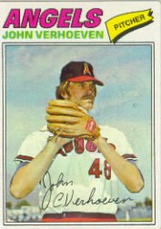 1977 Topps Baseball Cards      091      John Verhoeven RC